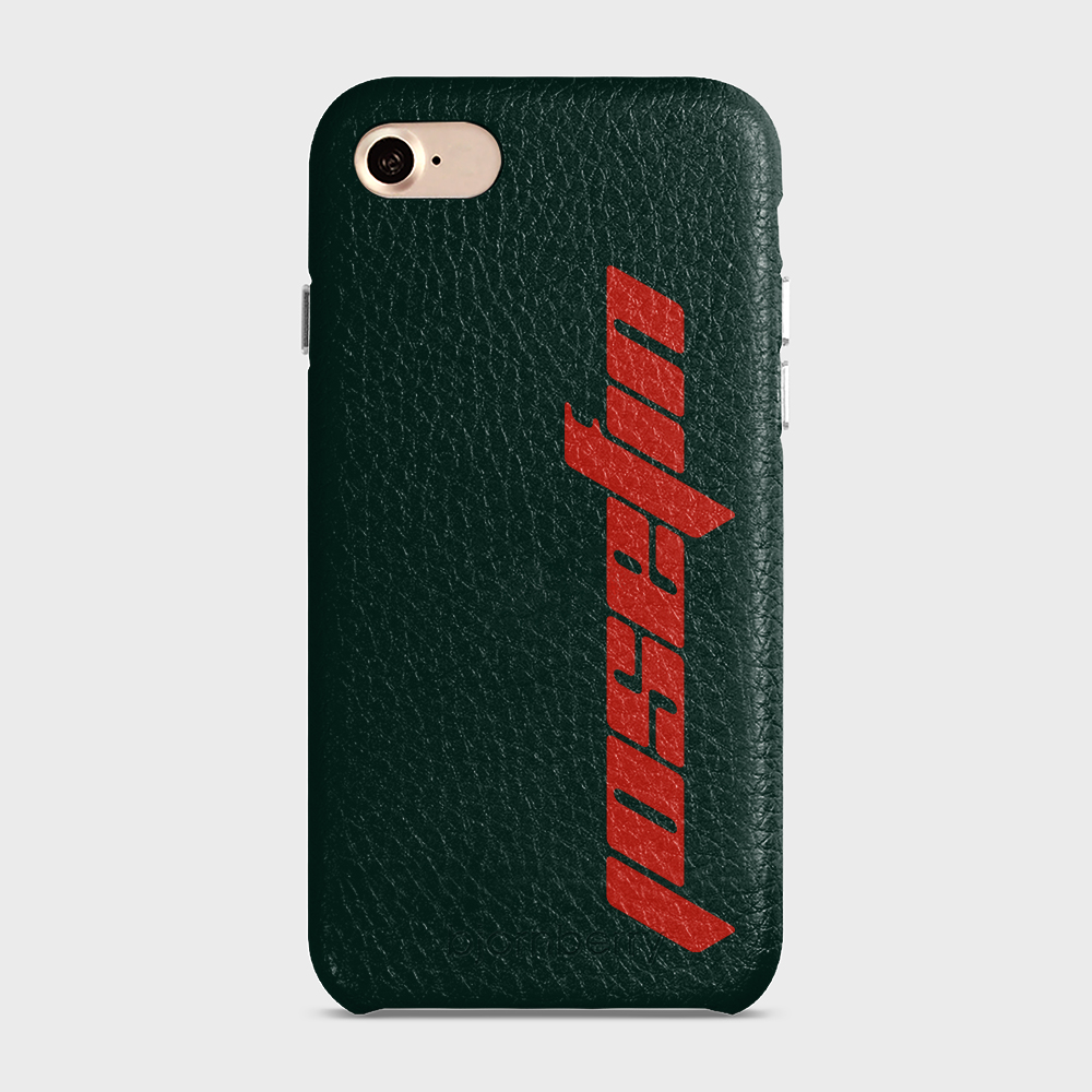 iPhone 7/8/SE (2022/2020) Personalised Leather Case - Futuristic Name - 25