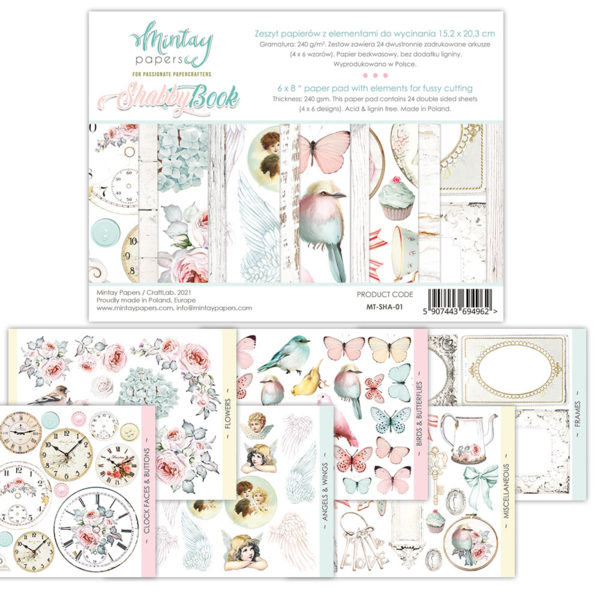 Mintay Papers 6 x 8 -SHABBY BOOK