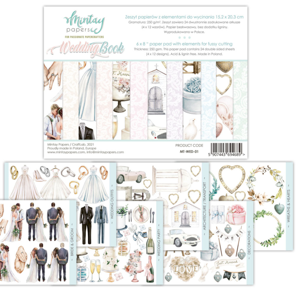 Mintay Papers 6 x 8 -WEDDING BOOK