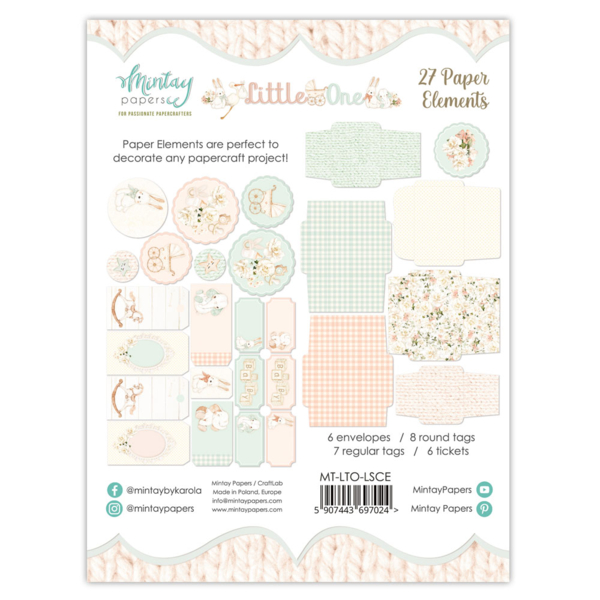 Mintay - Paper Die-Cuts - Little one, 27 delar - 2