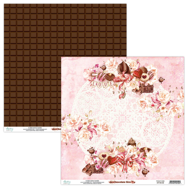 Mintay - Paperpad - Chocolate Kiss, 12x12" - 3