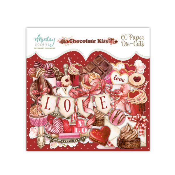 Mintay - Paper Die-Cuts -CHOCOLATE KISS, 60 delar