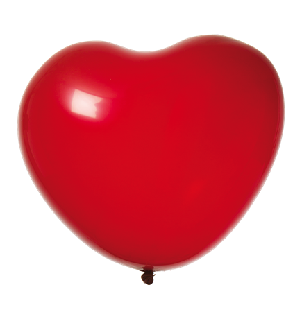 Ballonger 38 cm Heart Red 8-Pack