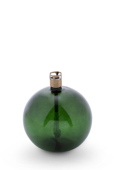Oil lamp glass - Round - Green - Ø9 cm - 2