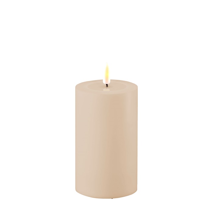 LED-Blockljus Sand 7,5x12,5cm Uteljus