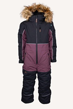 VINTEROVERALL FODRAD LILA SVART