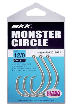 Circle hooks are specially designed to fish for large halibut and cod
