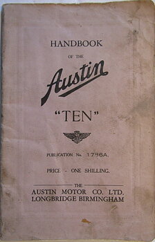 1939 Austin Ten Handbook