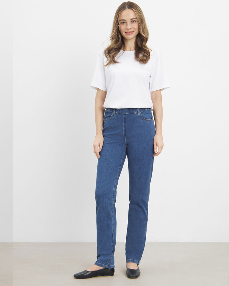 Mirakelbyxa Kelly regular mellanblå denim