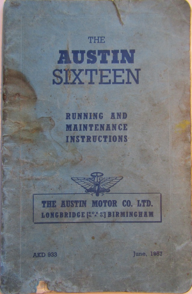1946-1948 Austin Sixteen Running and Maintenance Instructions