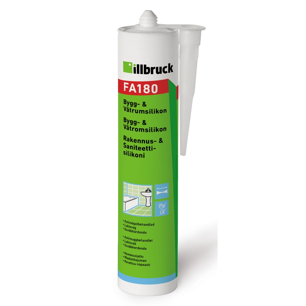 Bygg- & våtrumssilikon illbruck 300ml
