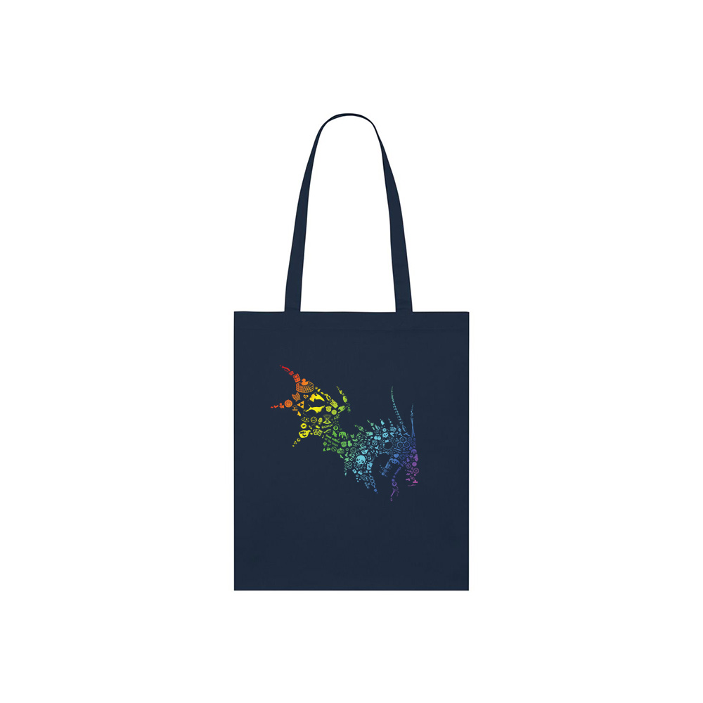 NärCon Rainbow Dragon Totebag Navy