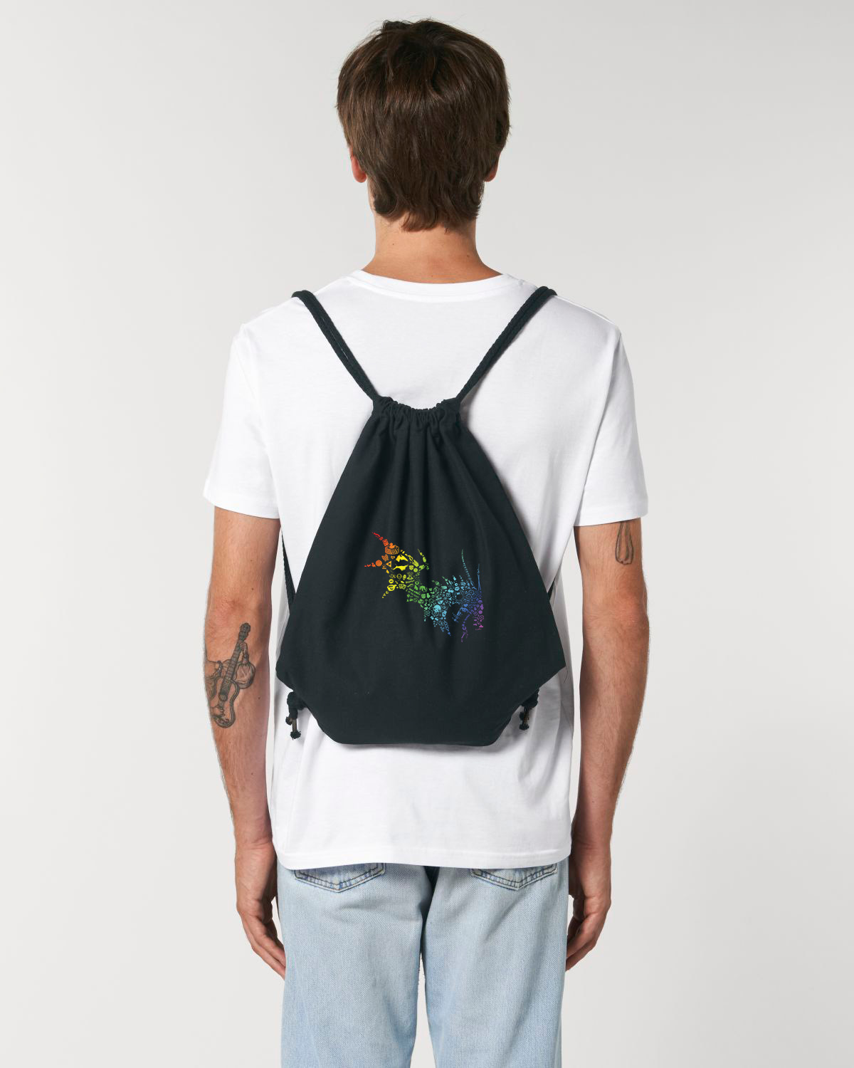 NärCon Rainbow Dragon Gymbag Black - 2