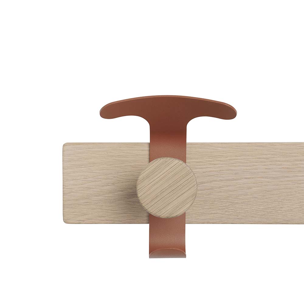Avail Coat Rack Oak/copper brown - I lager - 4