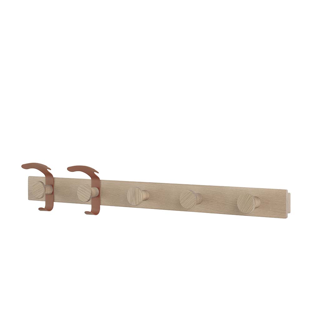 Avail Coat Rack Oak/copper brown - I lager