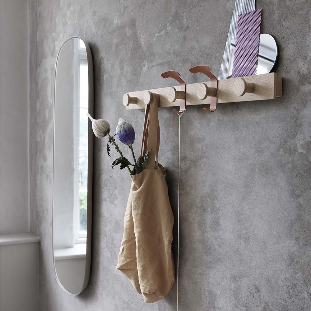 Avail Coat Rack Oak/copper brown - I lager - 3