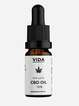 Isolated CBD Oil 10%, 10ml, Pura Vida