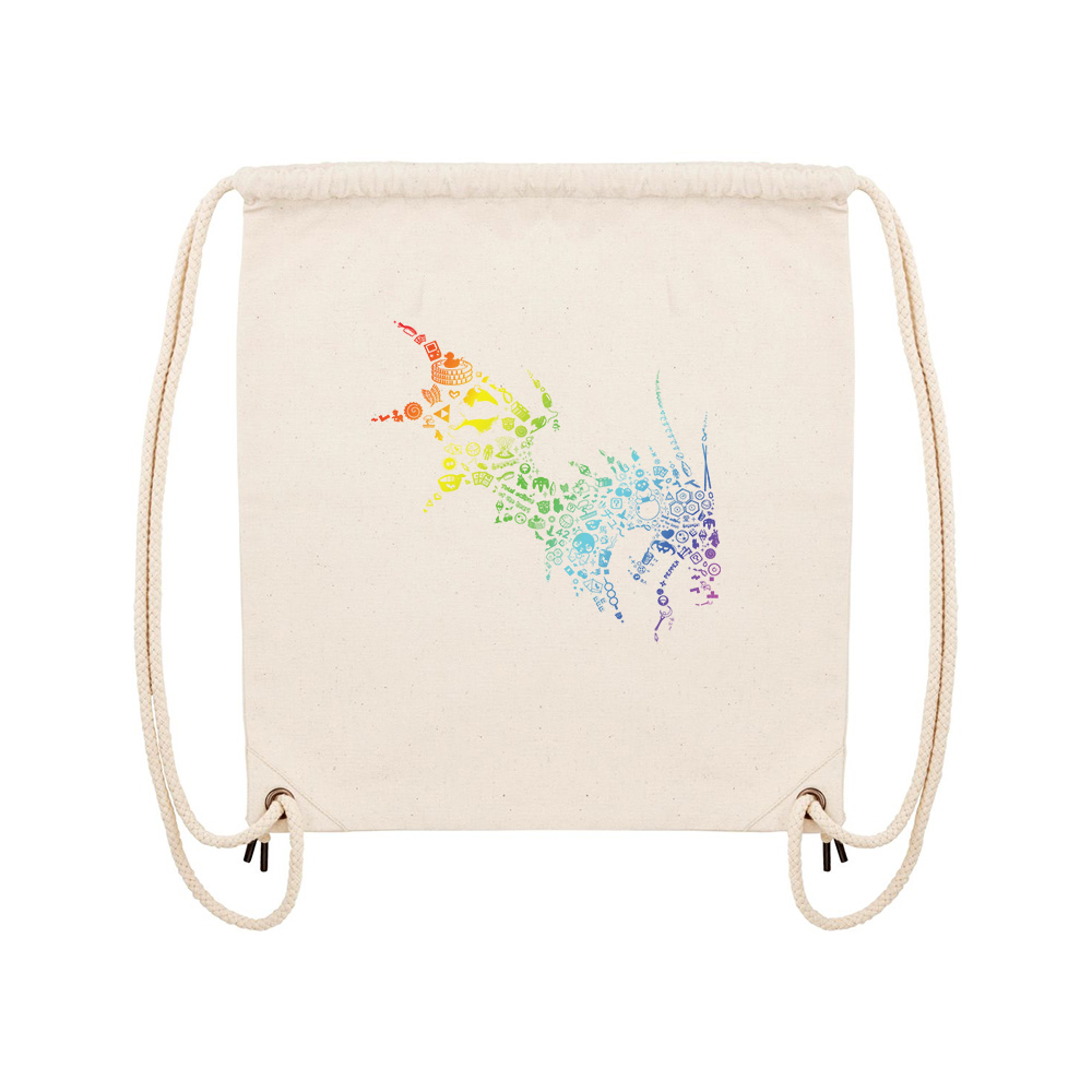 NärCon Rainbow Dragon Gymbag Natural Raw