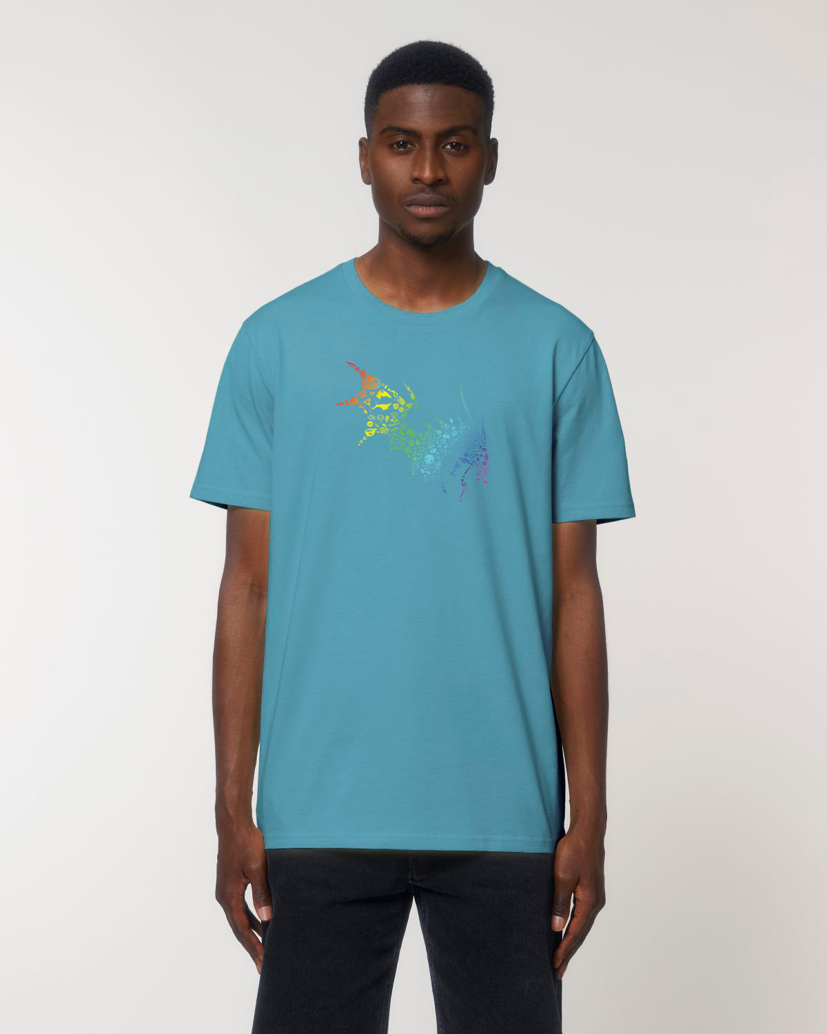 NärCon Rainbow Dragon T-shirt Atlantic Blue - 2
