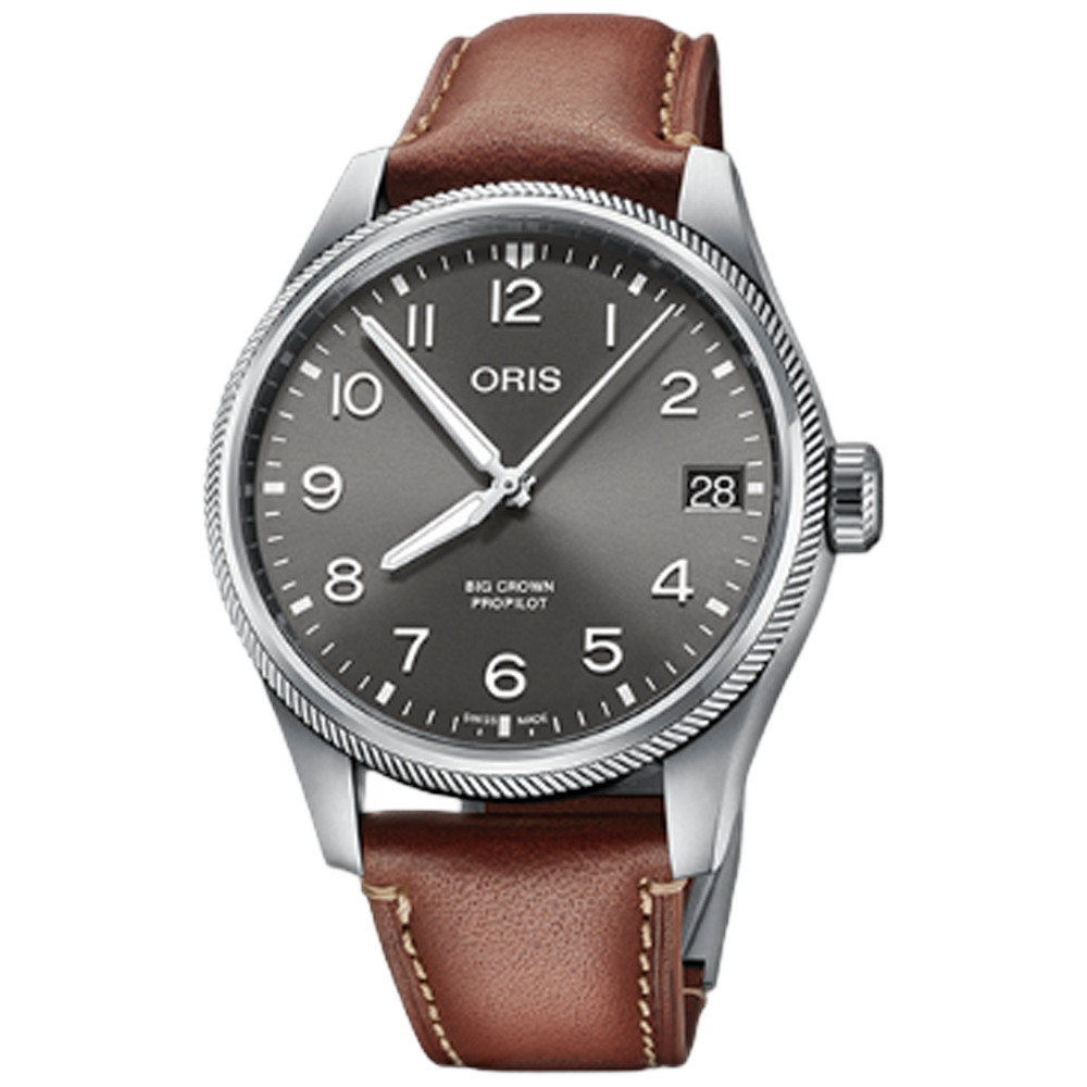 01 751 7761 4063-07 6 20 07LC  Oris Big Crown ProPilot Big Date 41 grå