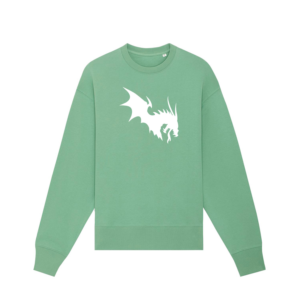 NärCon White Dragon Boxy Sweater Mint
