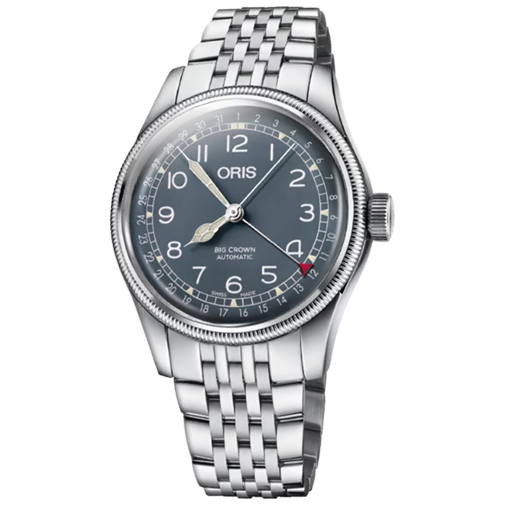 01 754 7741 4065-07 8 20 22 Oris Big Crown Pointer Date 40 blå