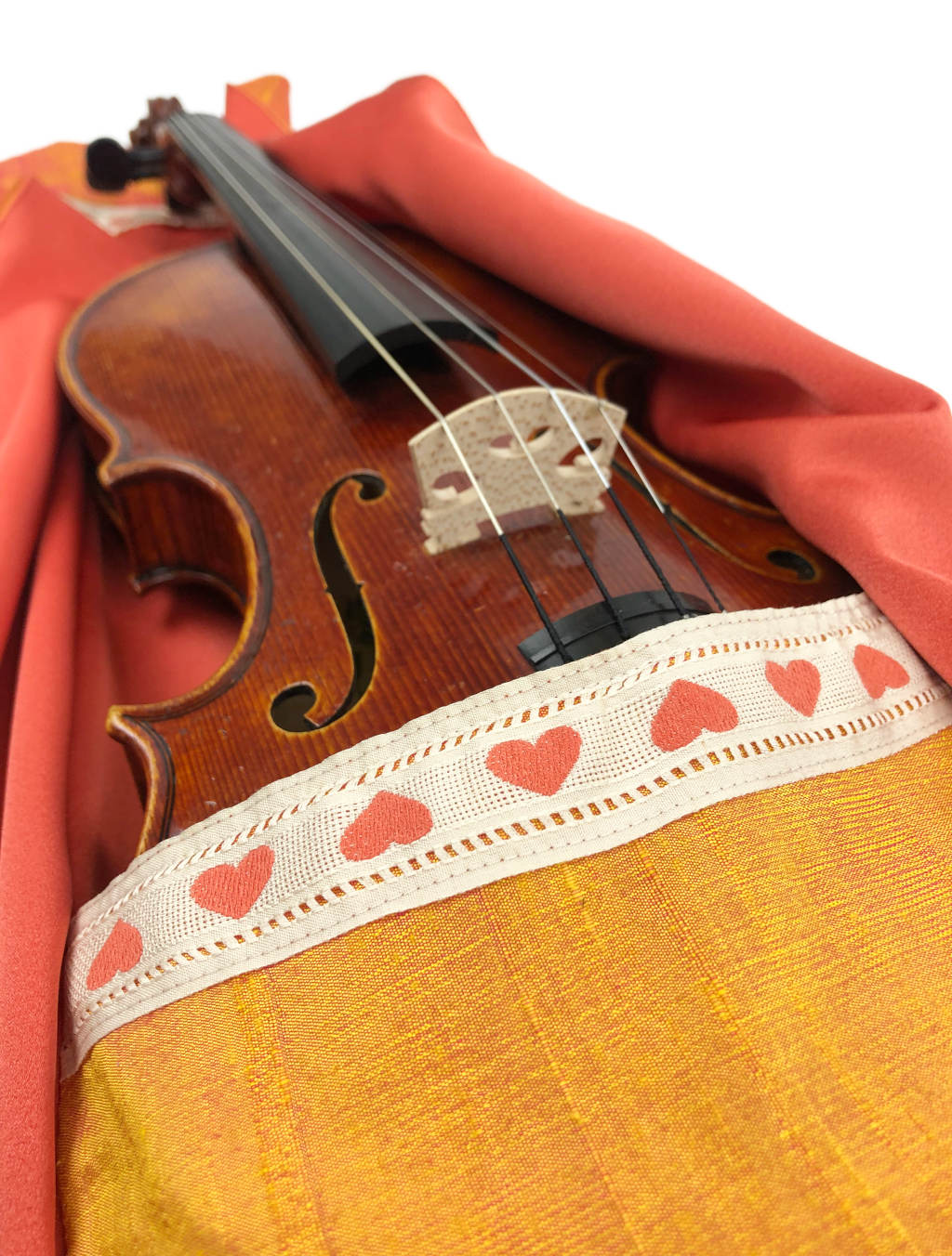 ViolinCocoon Orange Hearts - 2
