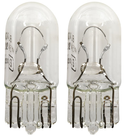 Glödlampa T10 W5W 12V glas 2st