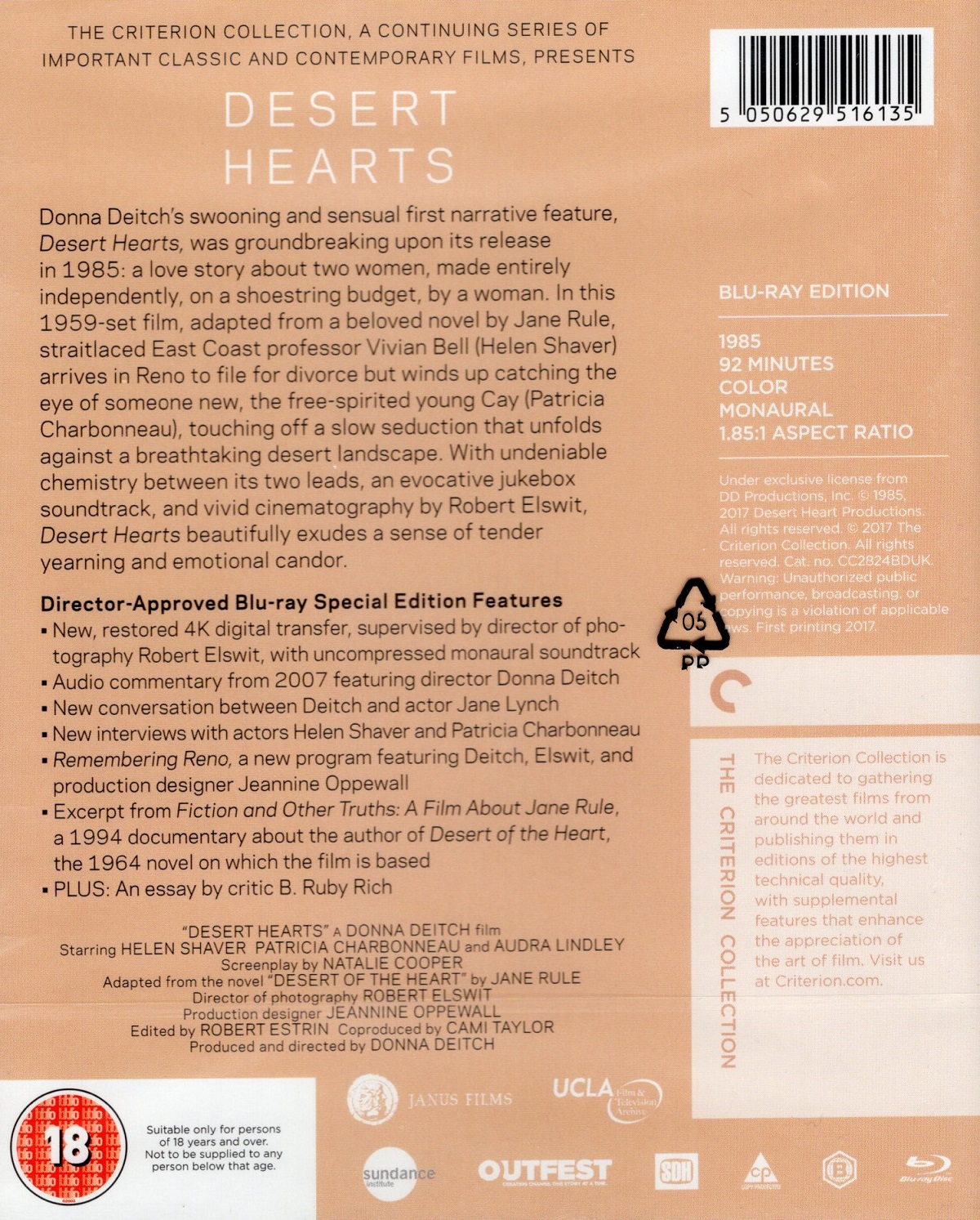 Desert Hearts (Criterion Collection) (ej svensk text) (Blu-ray) - 2