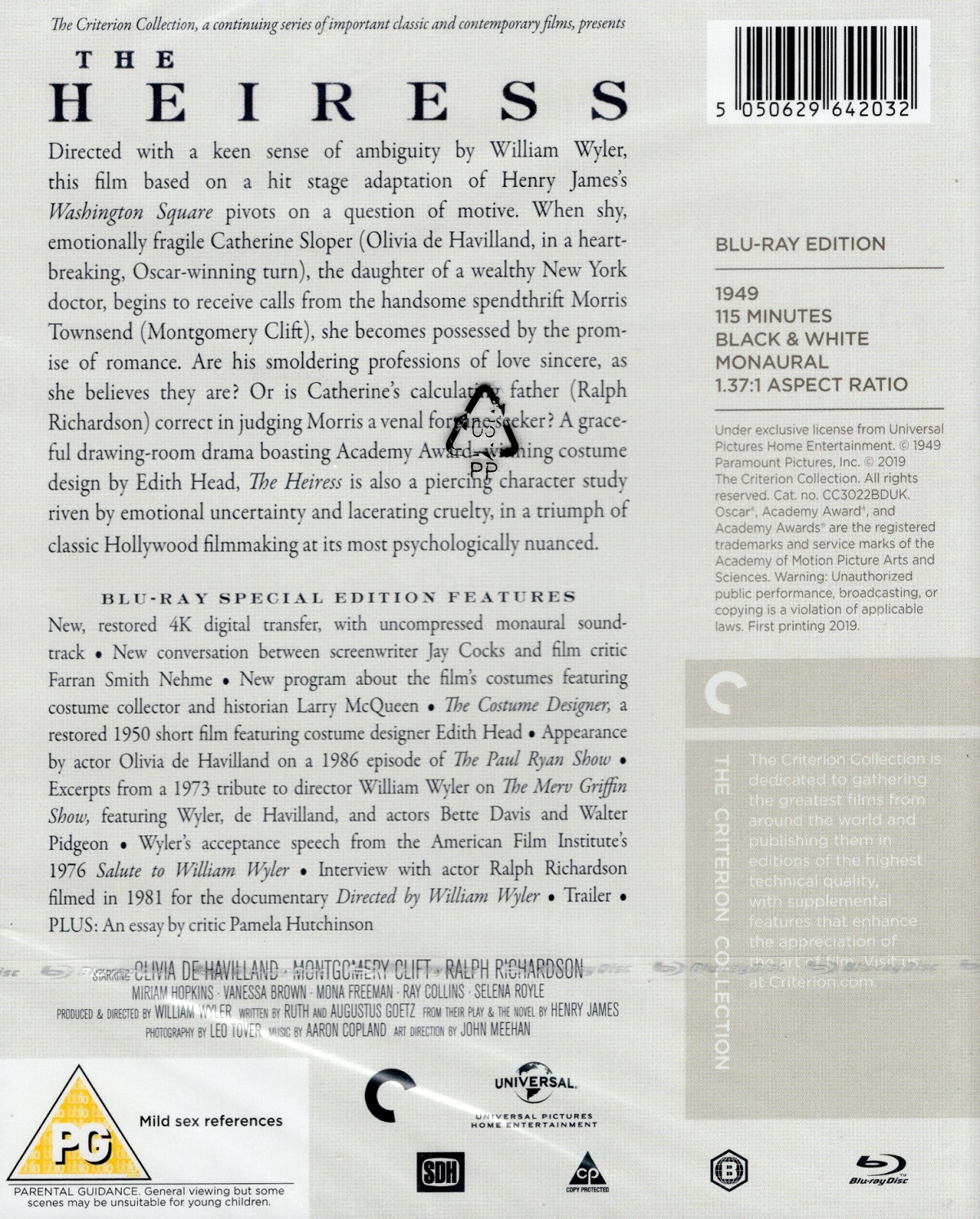 Heiress (Criterion Collection) (ej svensk text) (Blu-ray) - 2