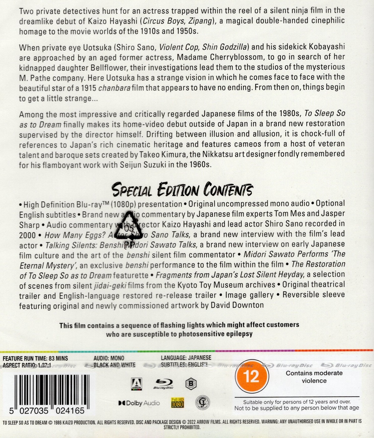 To Sleep As To Dream (ej svensk text) (Blu-ray) - 2