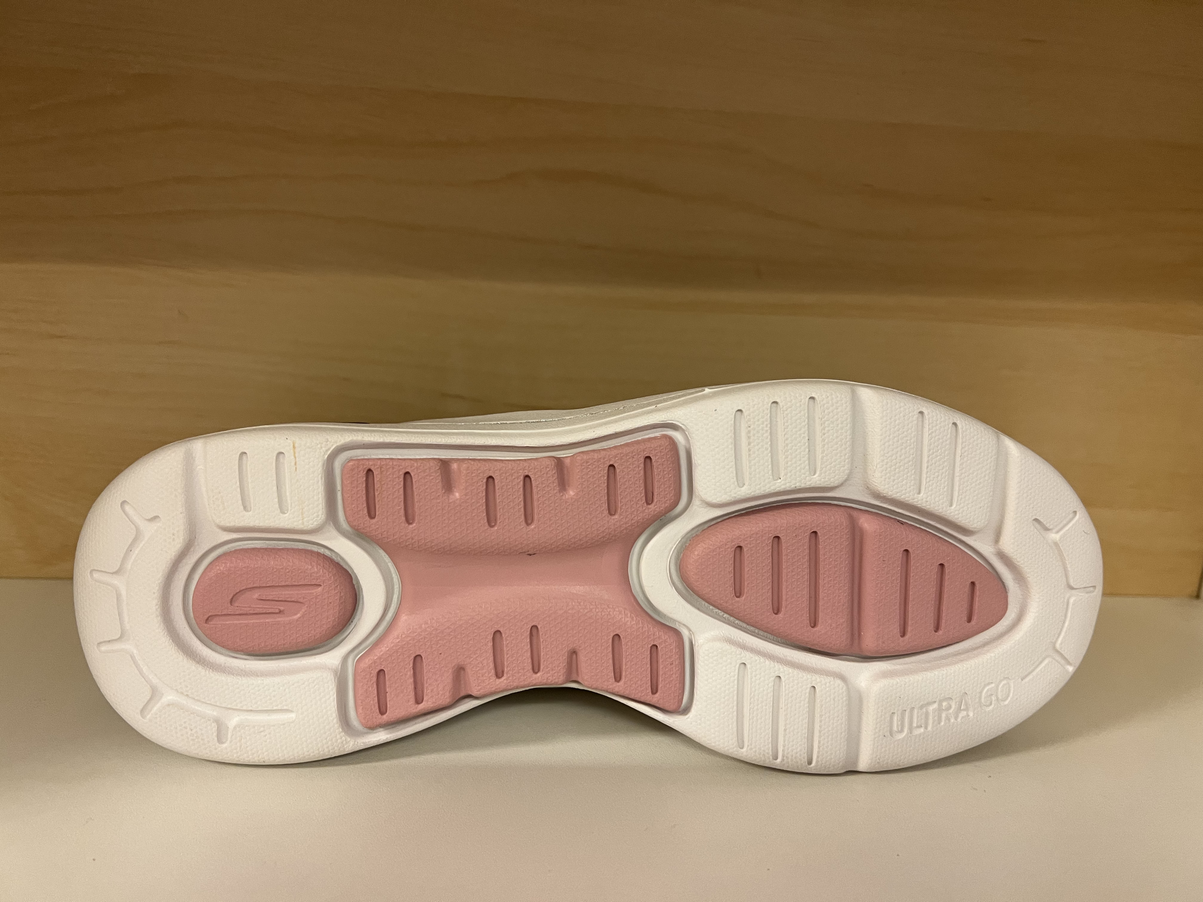 Skechers Damsko  "Arch Fit" innersula. Beige med rosa detaljer. - 3