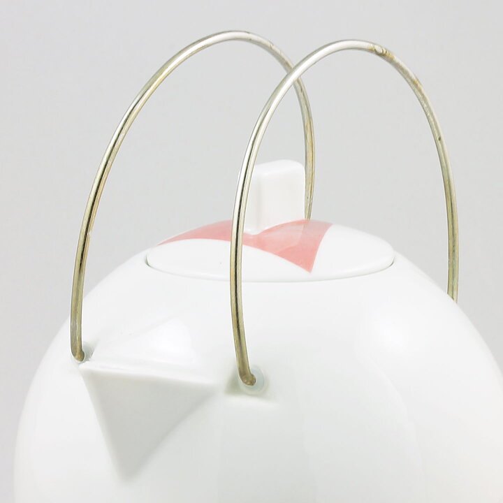 ゲスタ グラフス  一点もの！ぷっくりしたホワイトのティーポット   Teapot  1982年 (20cm)