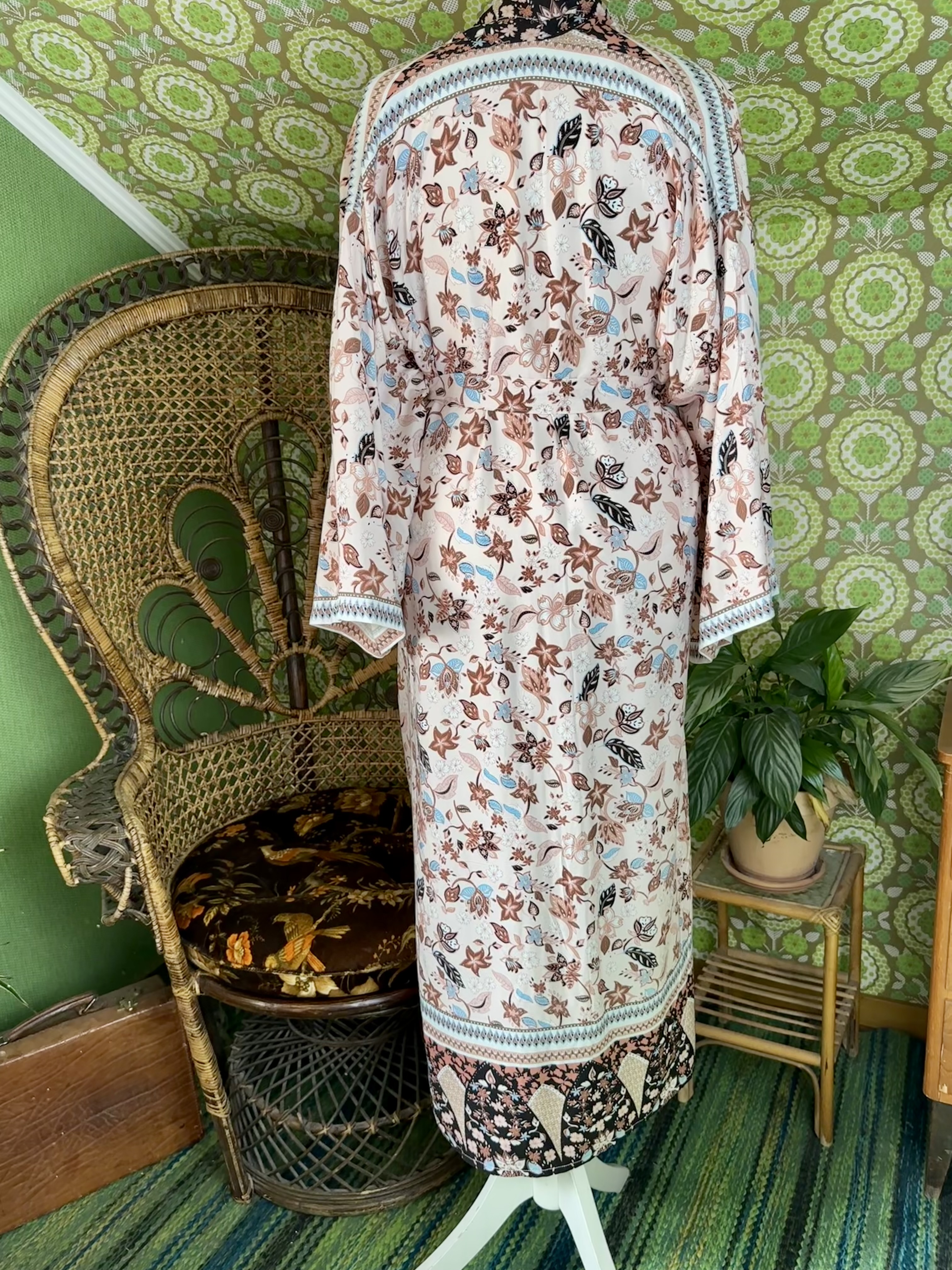 kimono dusty pink  lång  - 9