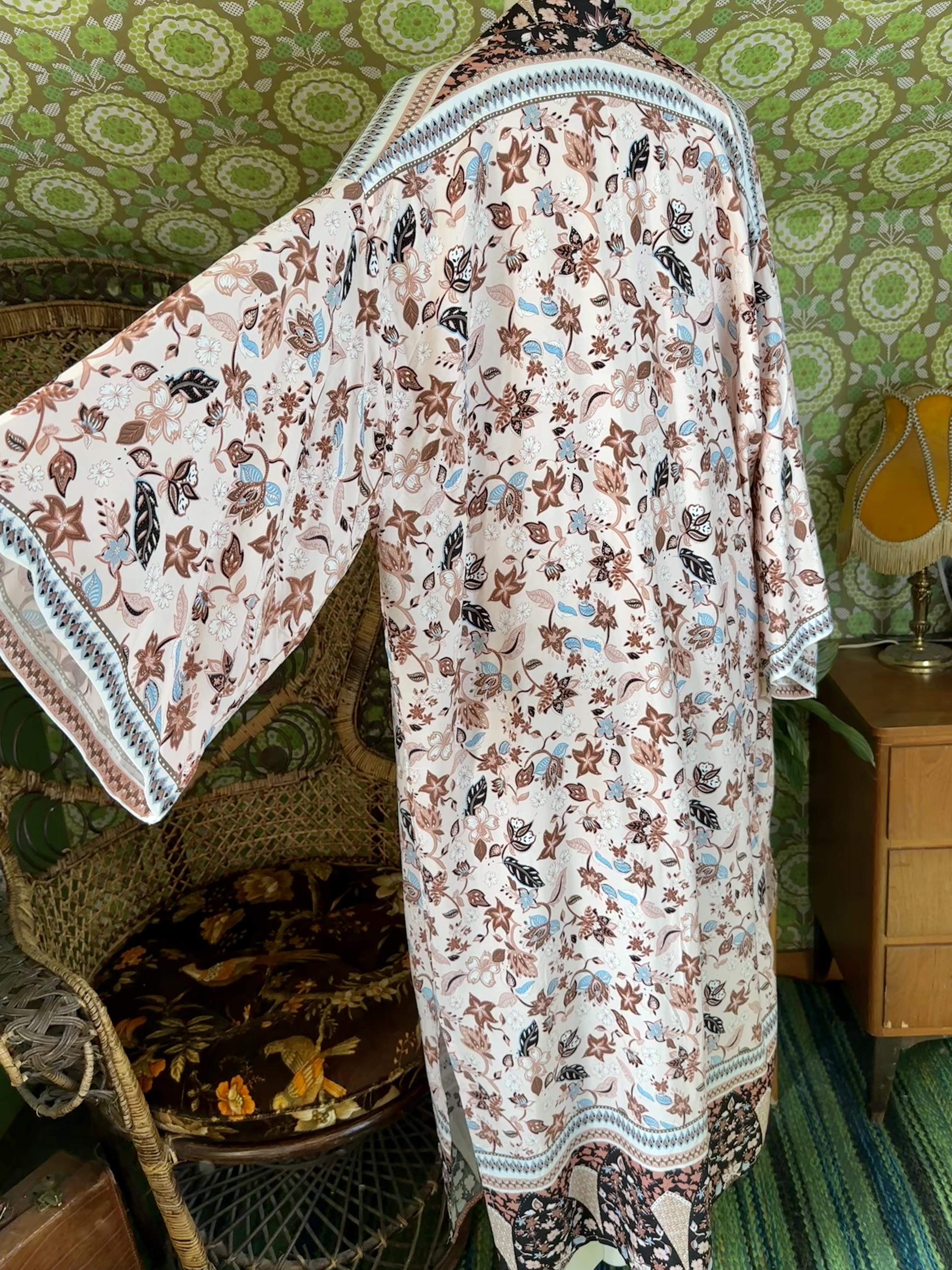 kimono dusty pink  lång  - 10
