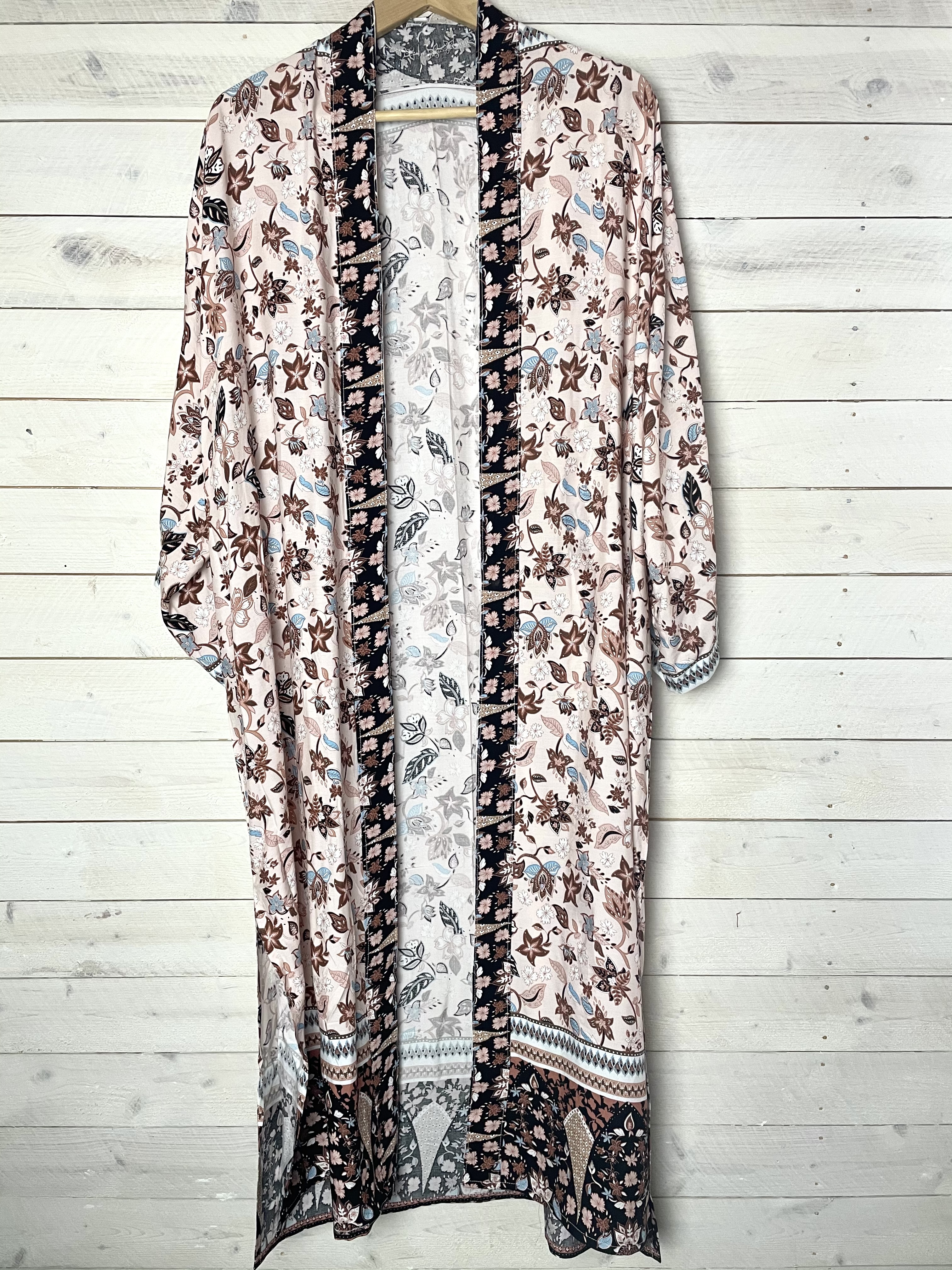 kimono dusty pink  lång  - 6