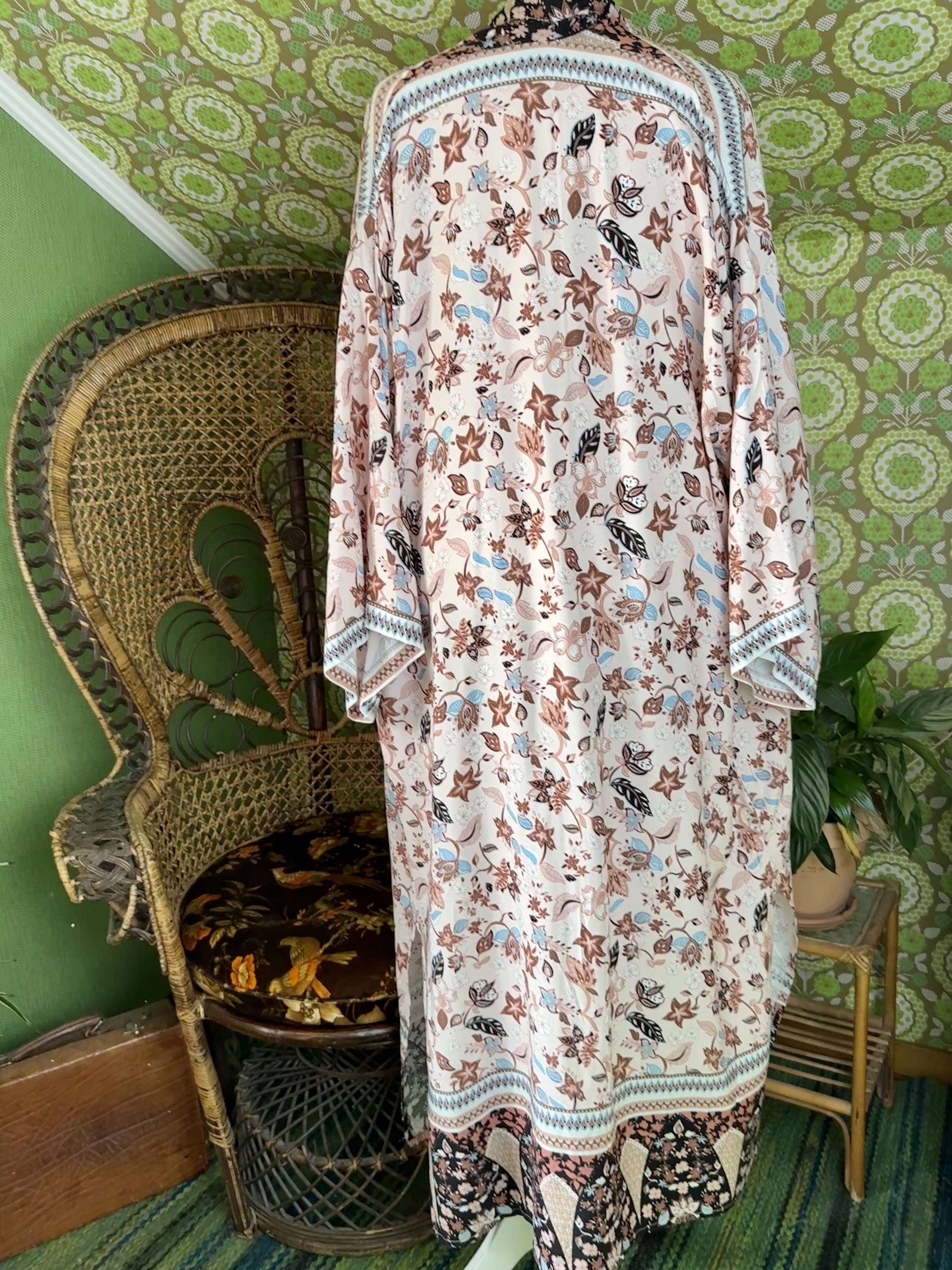 kimono dusty pink  lång  - 11