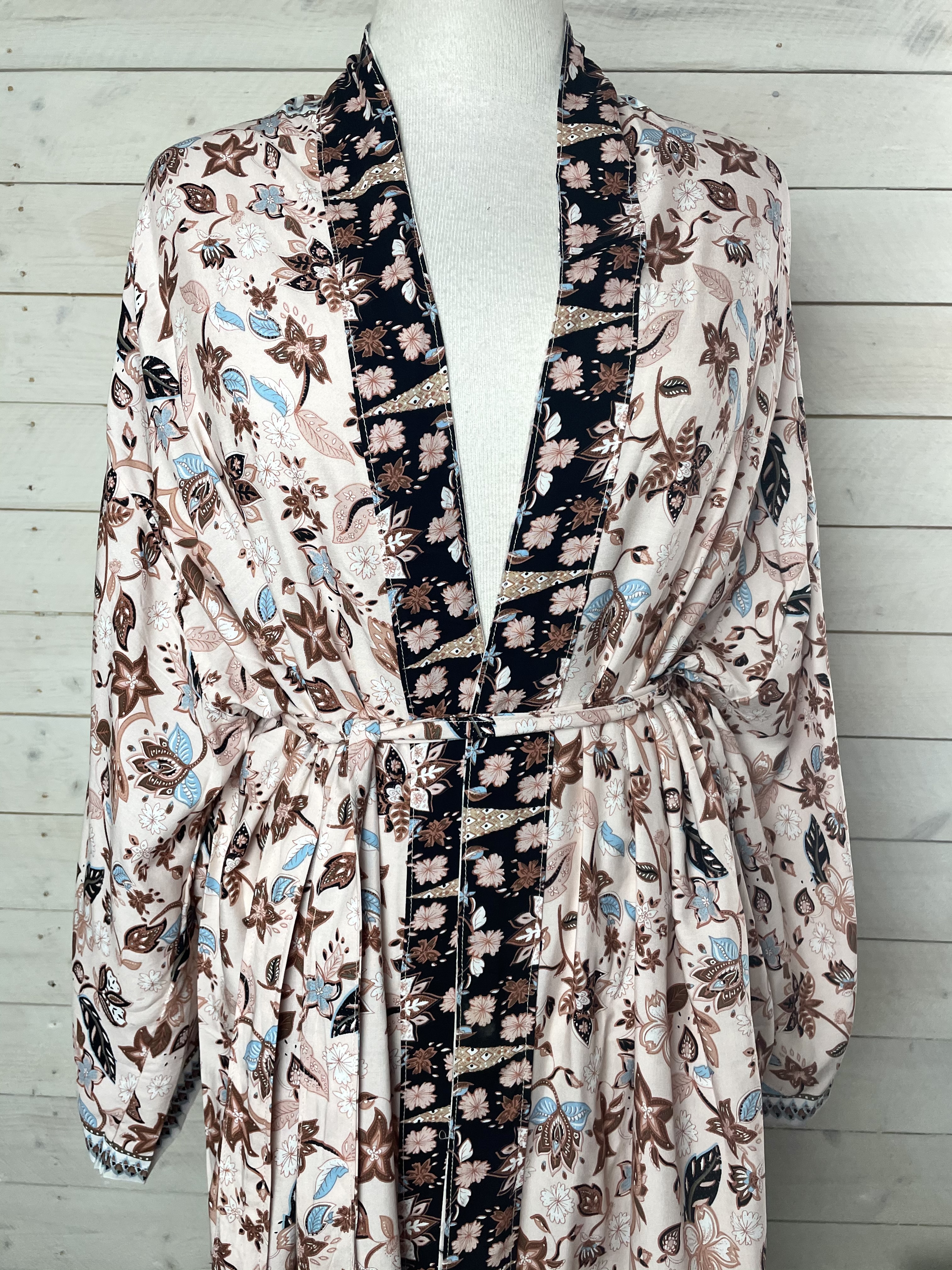 kimono dusty pink  lång  - 2
