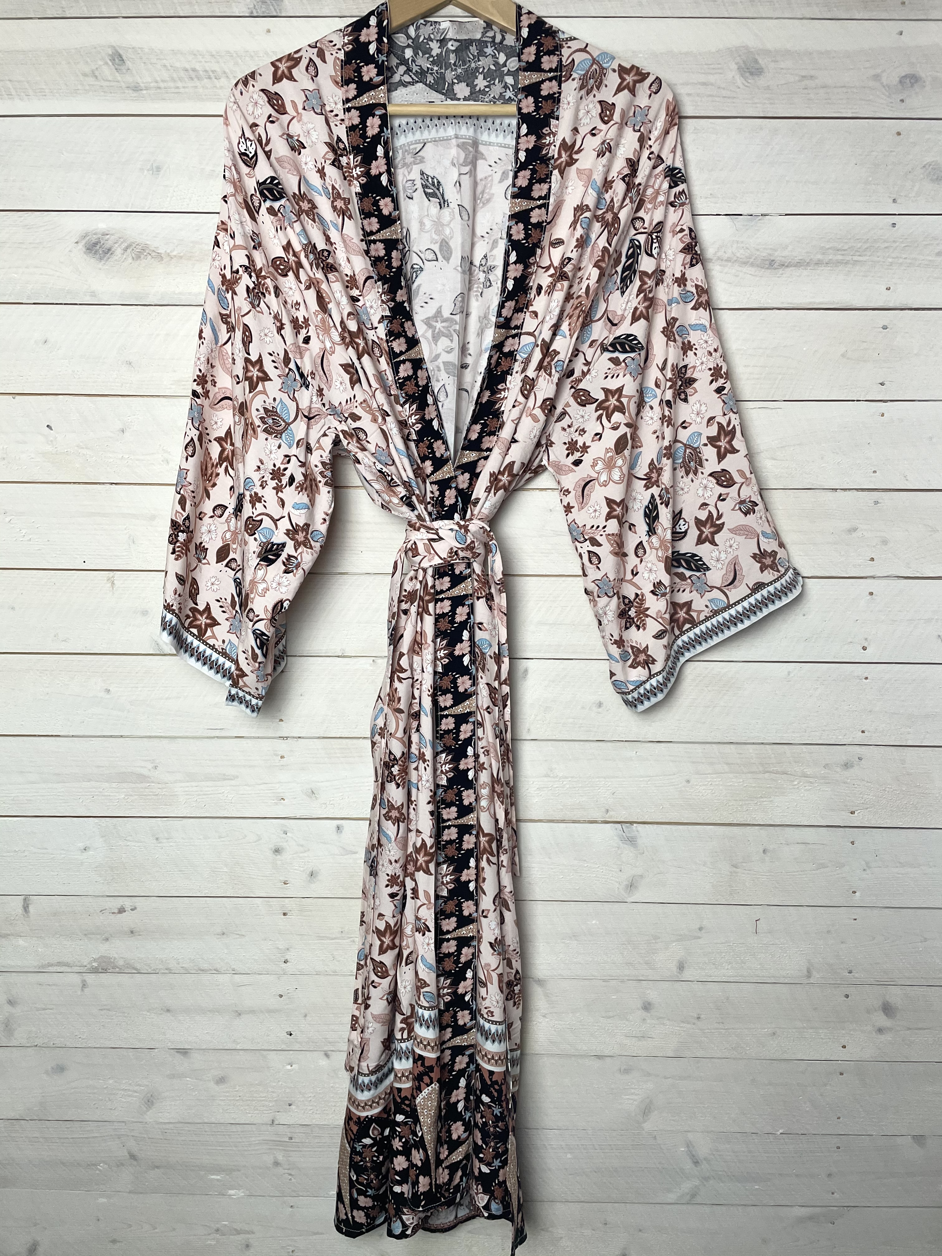 kimono dusty pink  lång  - 3