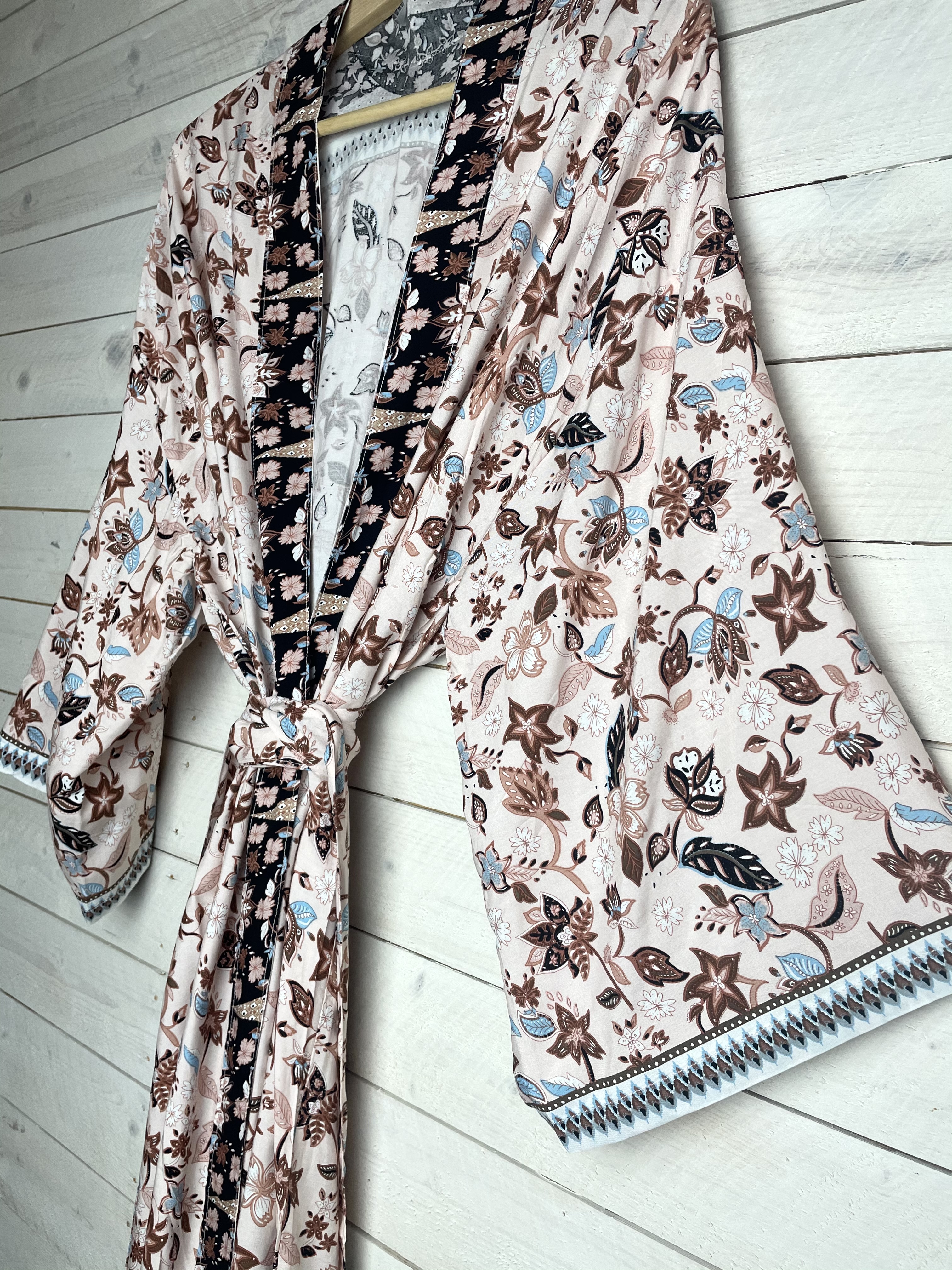 kimono dusty pink  lång  - 5
