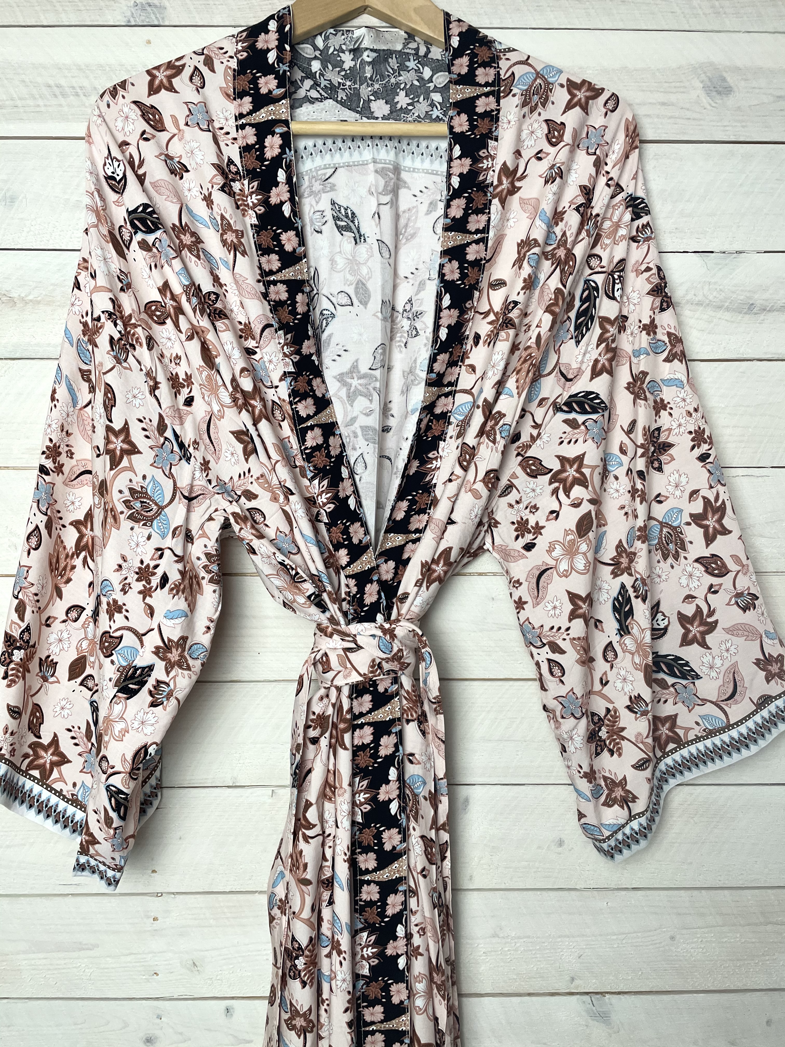 kimono dusty pink  lång  - 4
