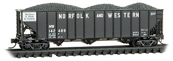 Hopper car 100 ton 3-bay covered N&S #42489