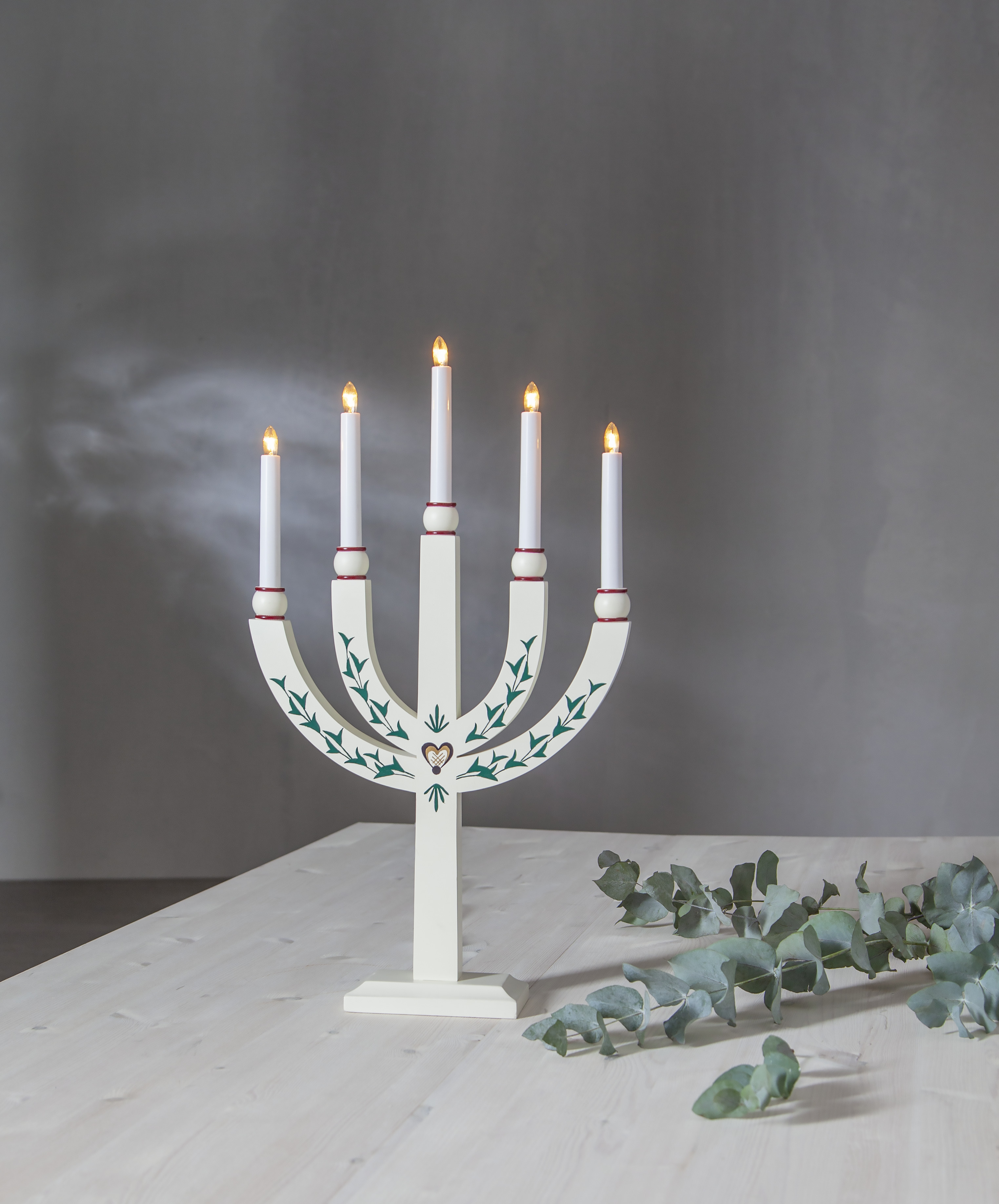 Candle holder - Advent candle holder - Sundborn - White