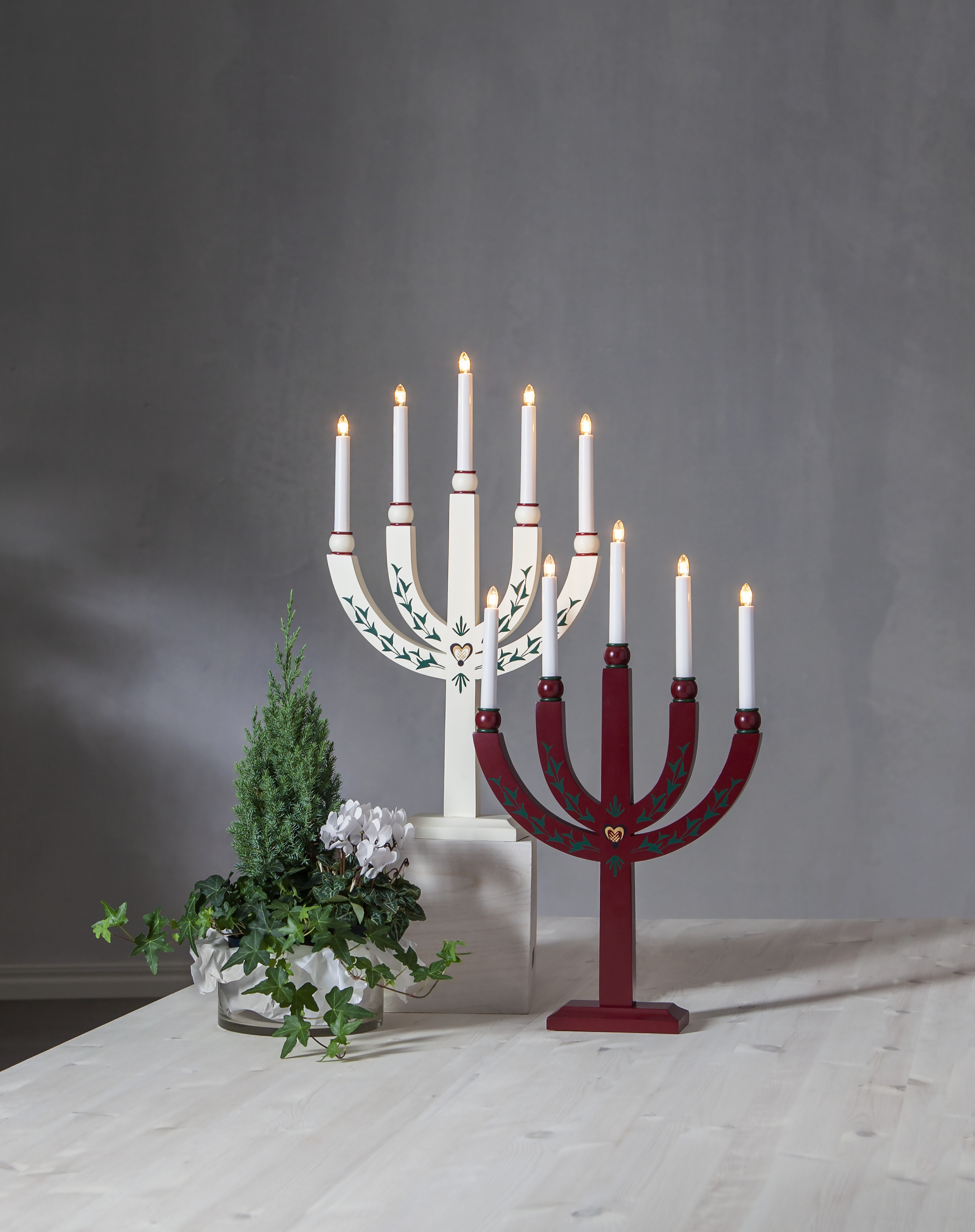 Candle holder - Advent candle holder - Sundborn - White - 6