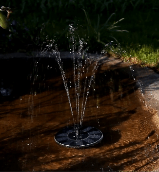Solar cell decoration - Fountain
