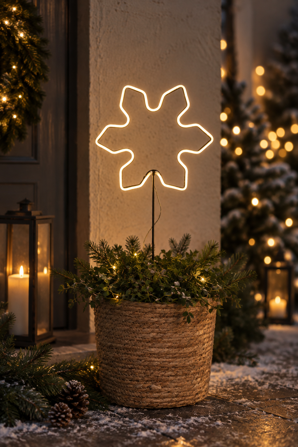 Outdoor decoration - Silhouette - Snowflake - Snow star