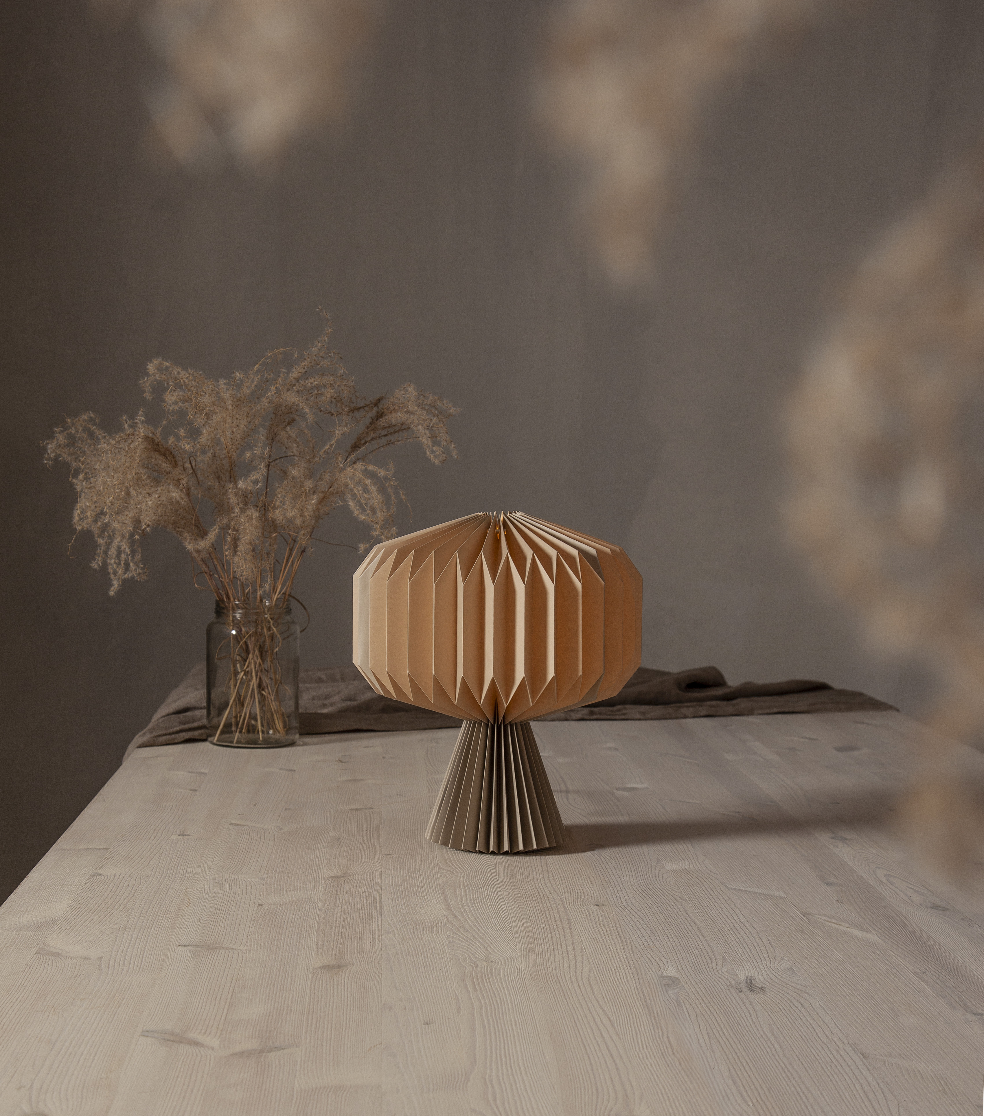 Bordsdekoration - Honeycomb - 33x30 cm - Beige