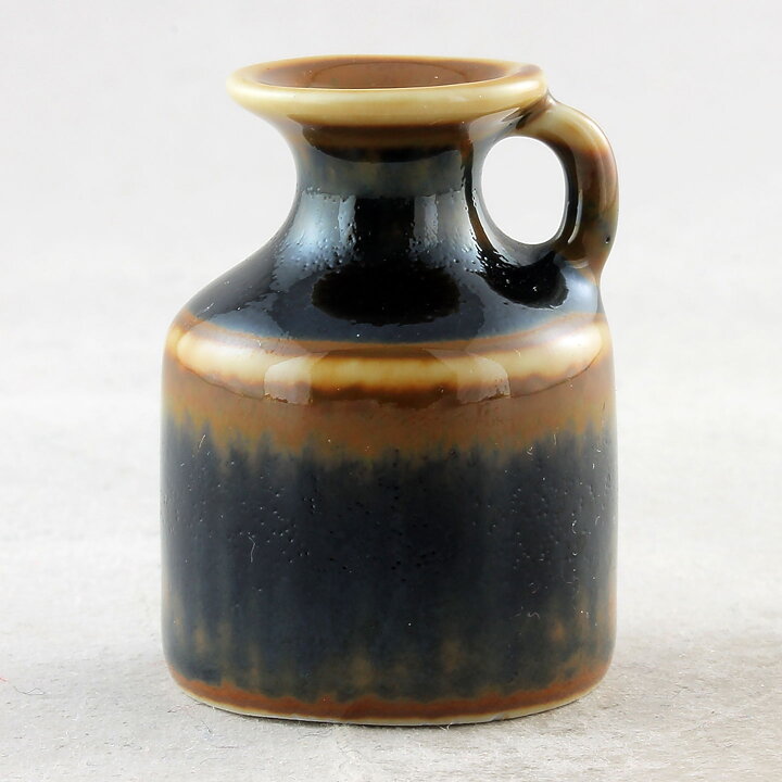 カールハリー・スタルハーネ　濃茶色 ミニチュアのベース  Vase  (4cm) 1950年代 (#25)