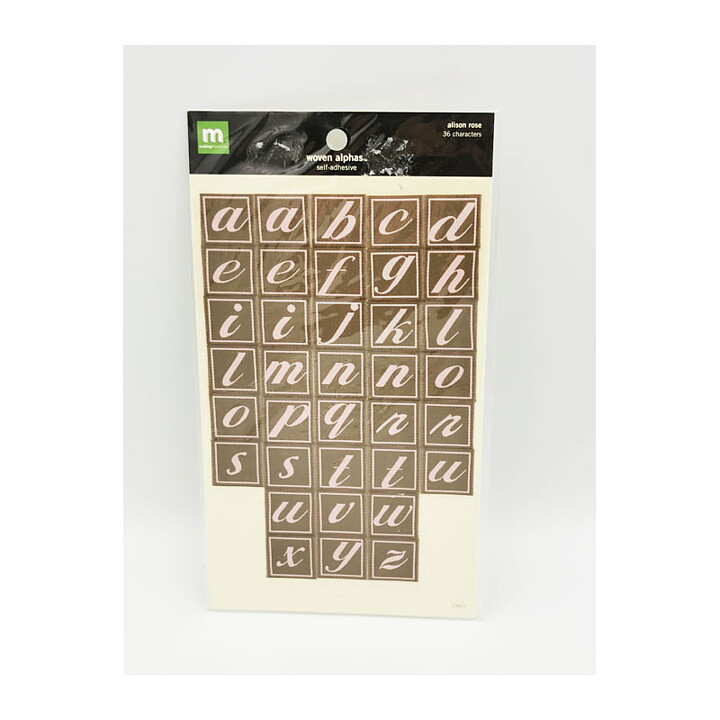 Making Memories Stickers Woven Alphas Alison Rose