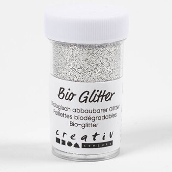 Glitter biologiskt 27ml silver
